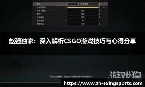 赵强独家:深入解析CSGO游戏技巧与心得分享